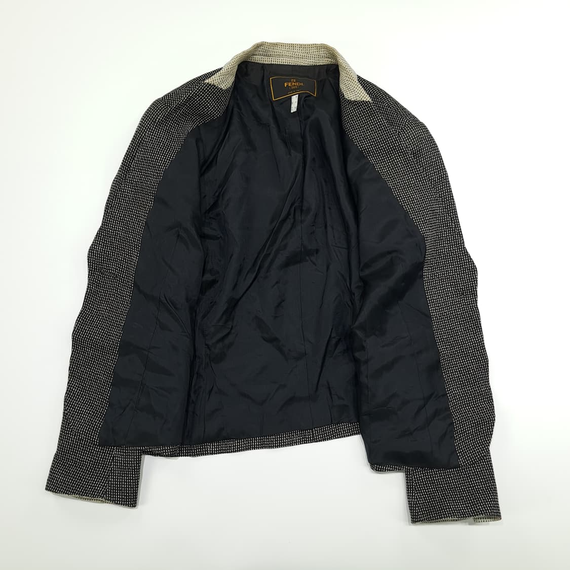 CN910 L 펜디 투톤 카라 빈티지 자켓 블레이저 상품이미지5