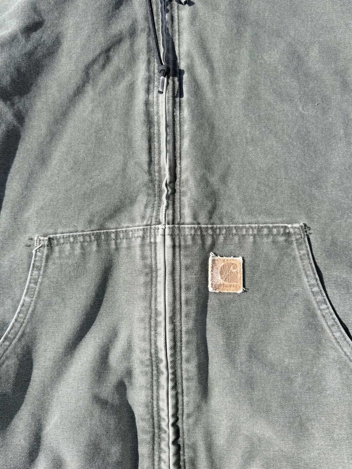 칼하트 J130 빈티지 샌드스톤 덕 액티브 자켓 모스 그린 상품이미지2