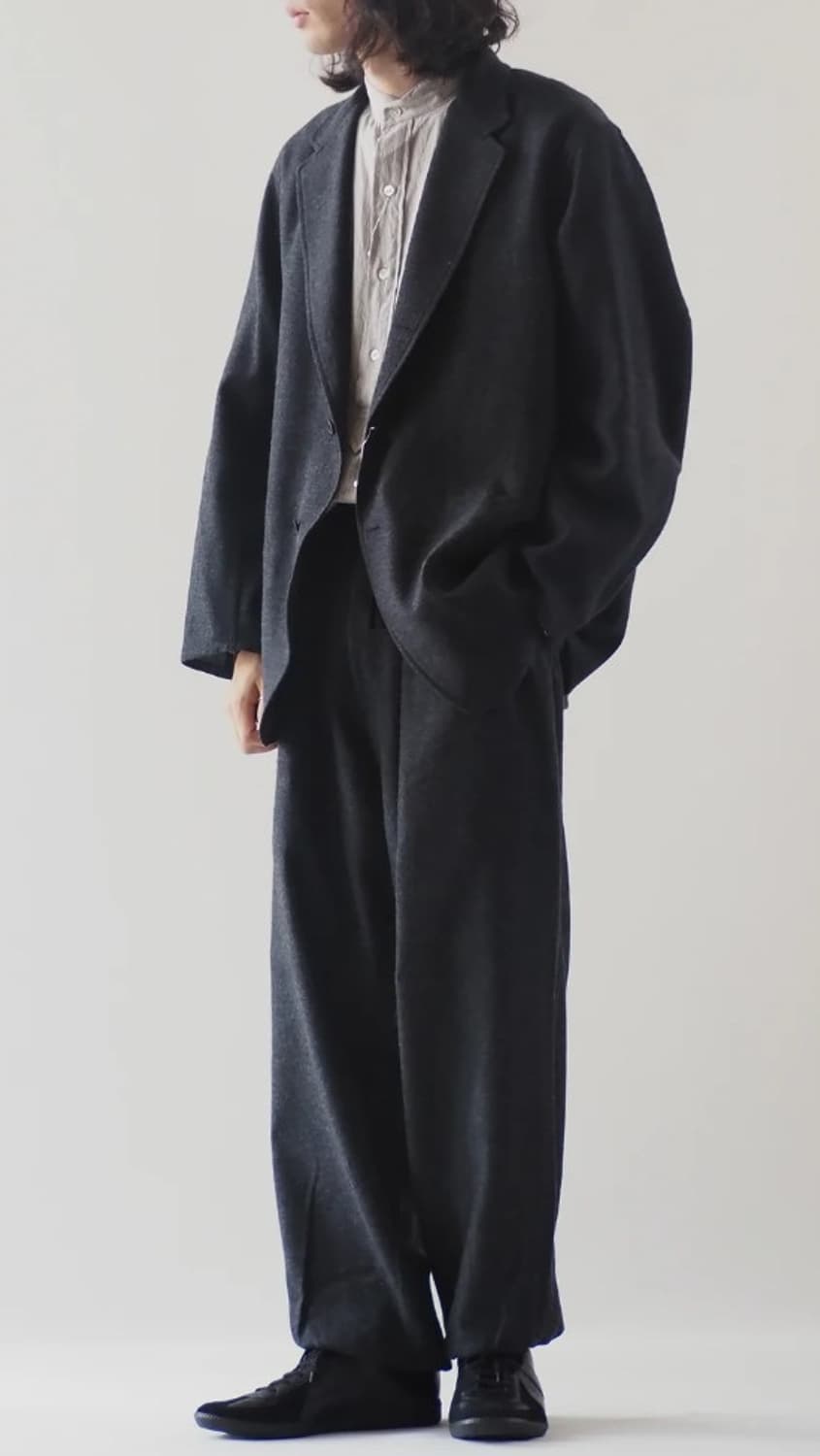 24AW comoli 코모리 캐시미어 실크 셋업 상품이미지2