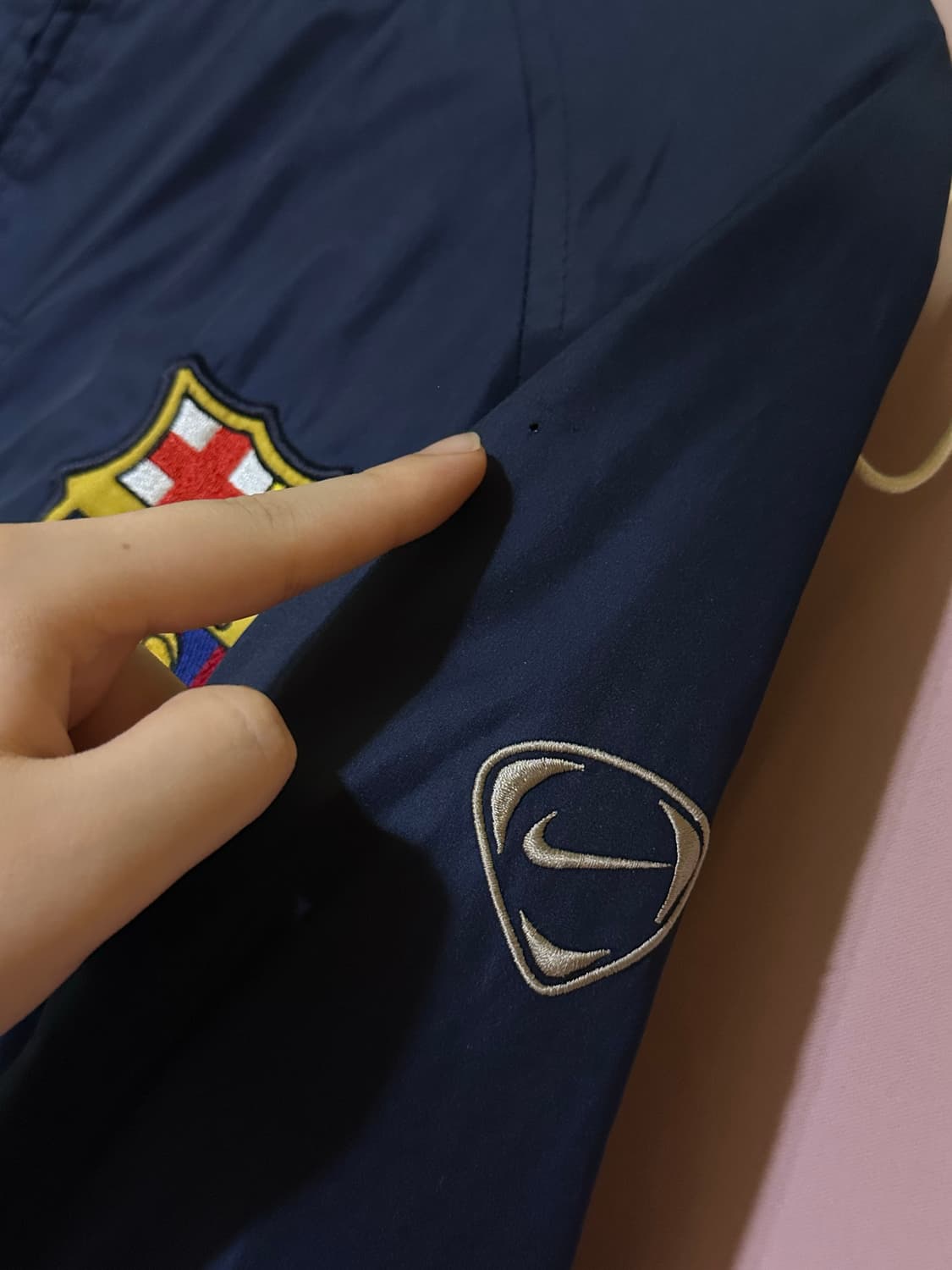 나이키 FC바르셀로나 바람막이 자켓 네이비 나이키 바람막이 올드스쿨 대장 상품이미지6