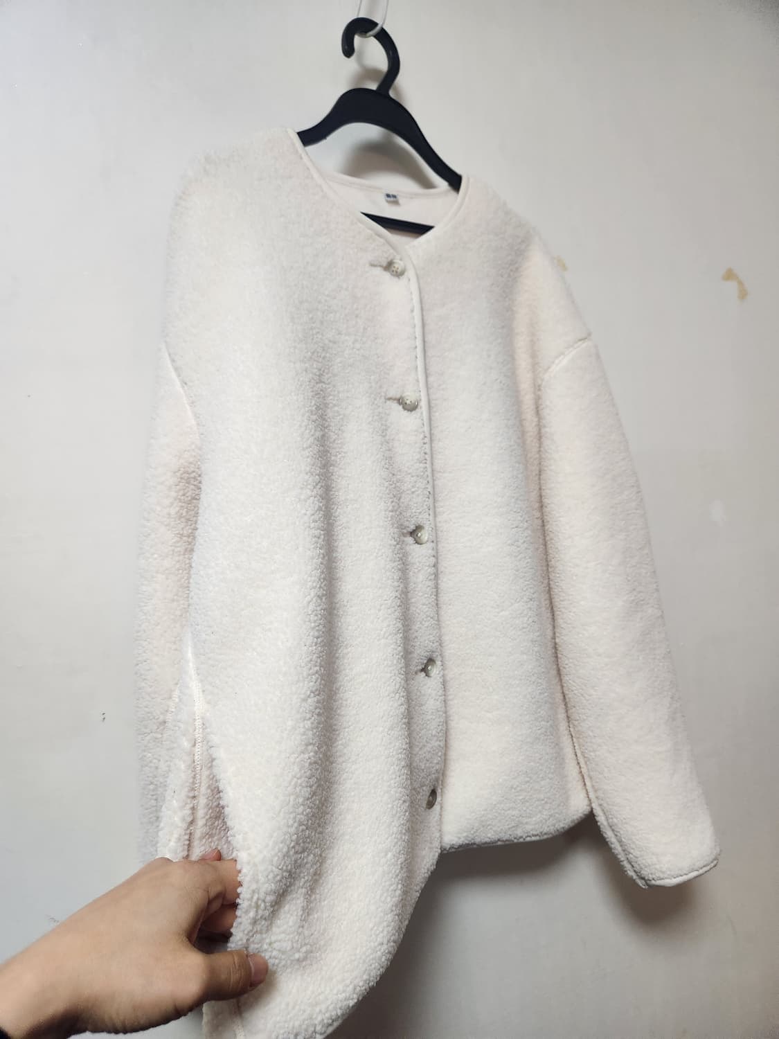 유니클로 뽀글이 가디건 XXL 상품이미지6