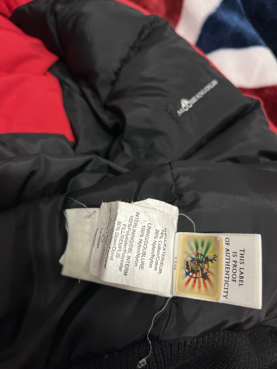 무스너클 패딩 90 정품 상품이미지3