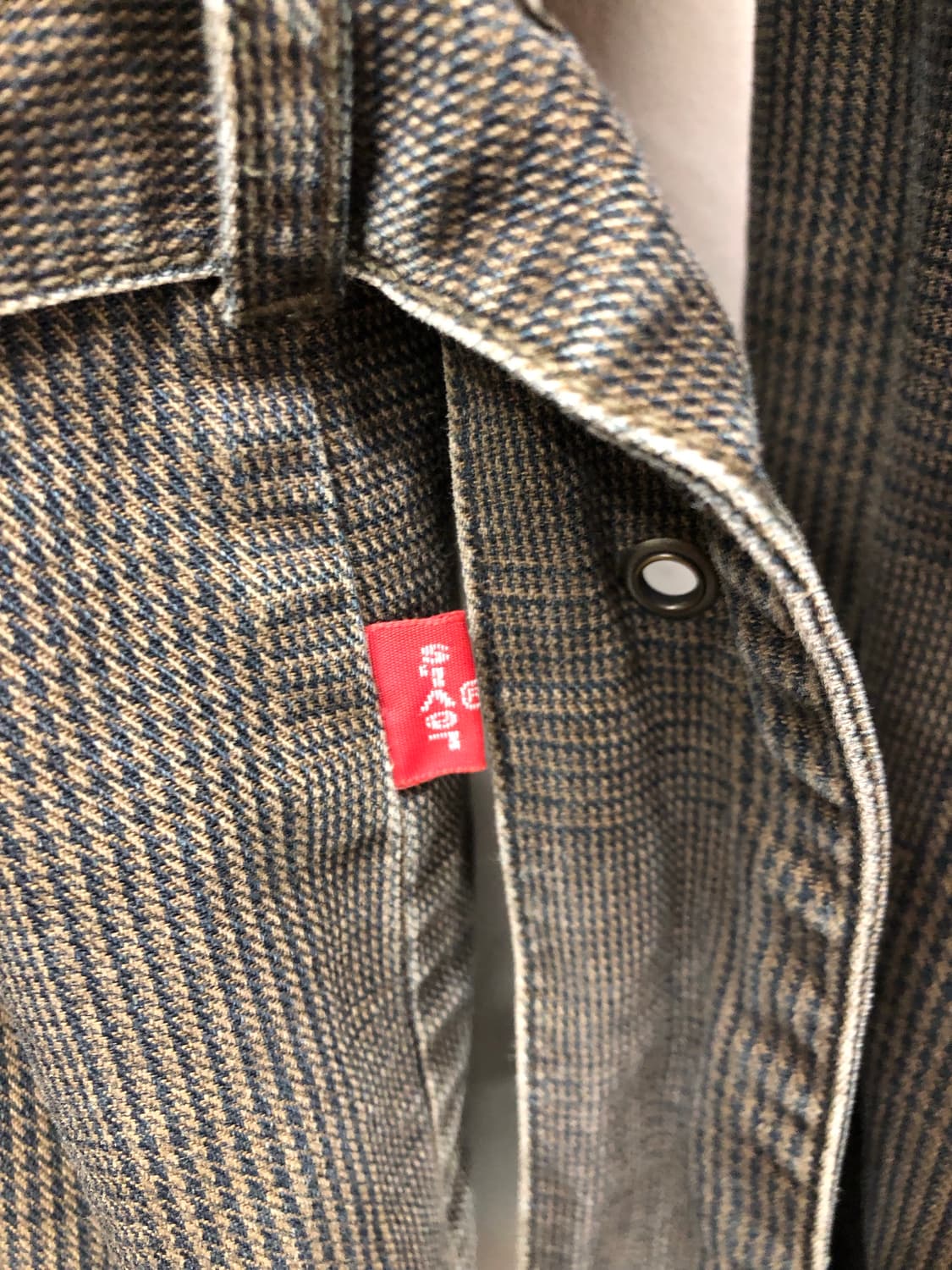 리바이스 체크 벨티드 더블 자켓 상품이미지8