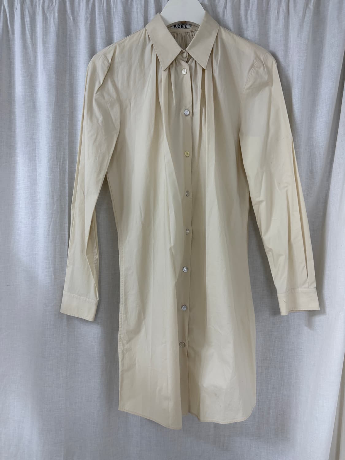 [34] 아크네 스튜디오 Adeline 롱 포플린 셔츠 상품이미지1