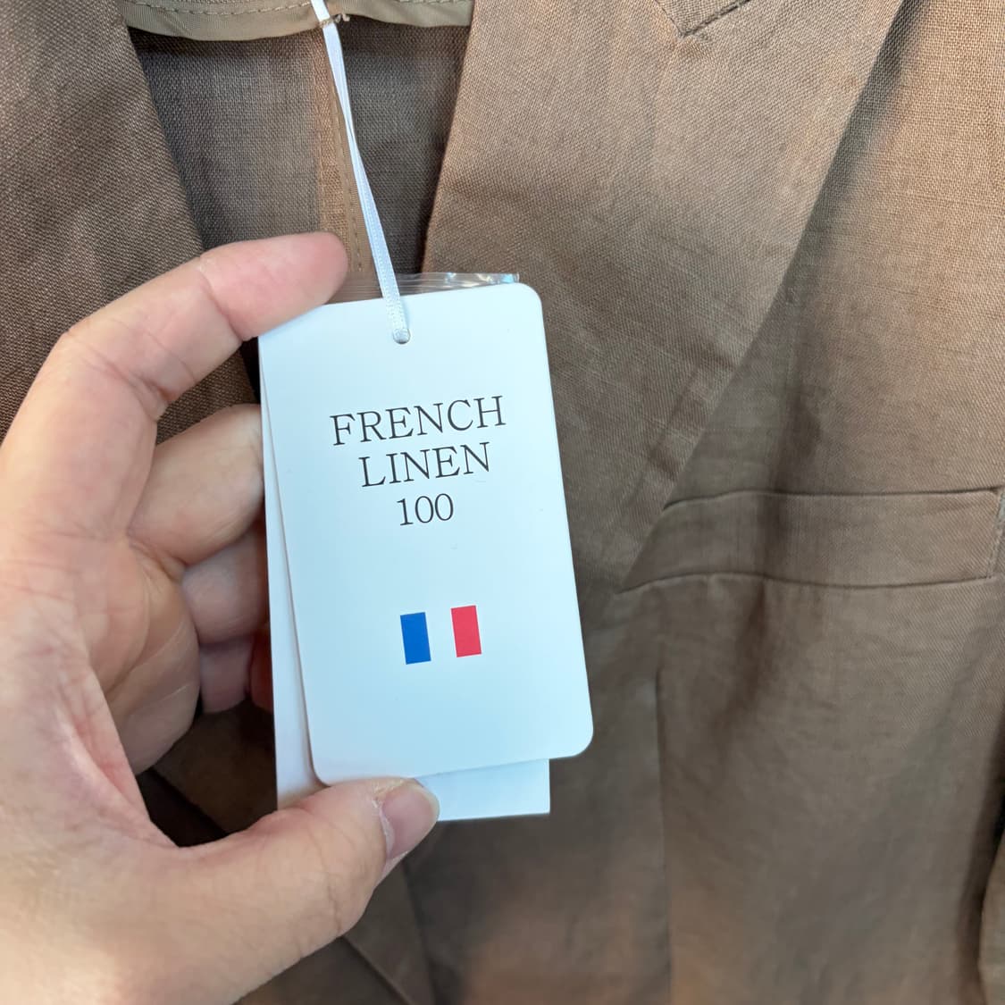 까사렐 브라운 반팔 린넨 자켓 상품이미지3