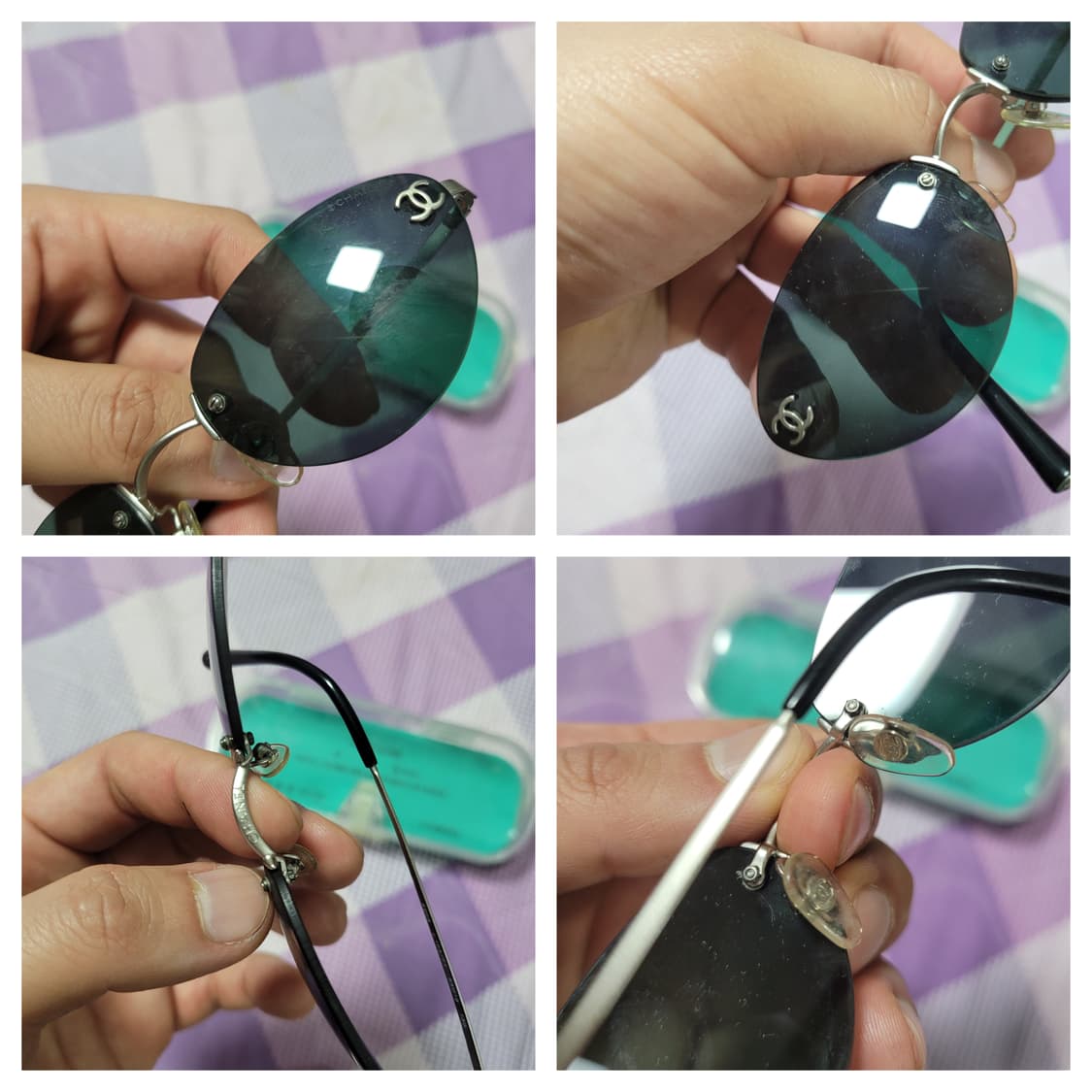 정품 샤넬 선글라스 수리용으로 판매합니다. 모델 번호는 c.103/71 상품이미지3