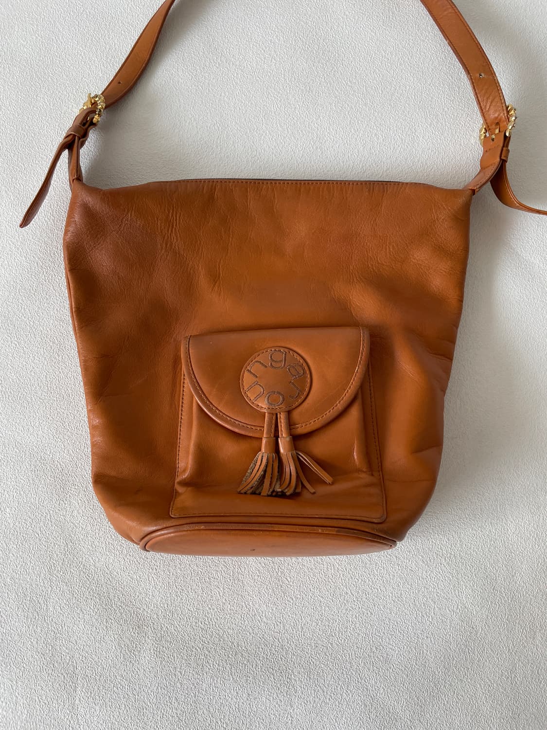 Pre owned 레더 숄더백 상품이미지2