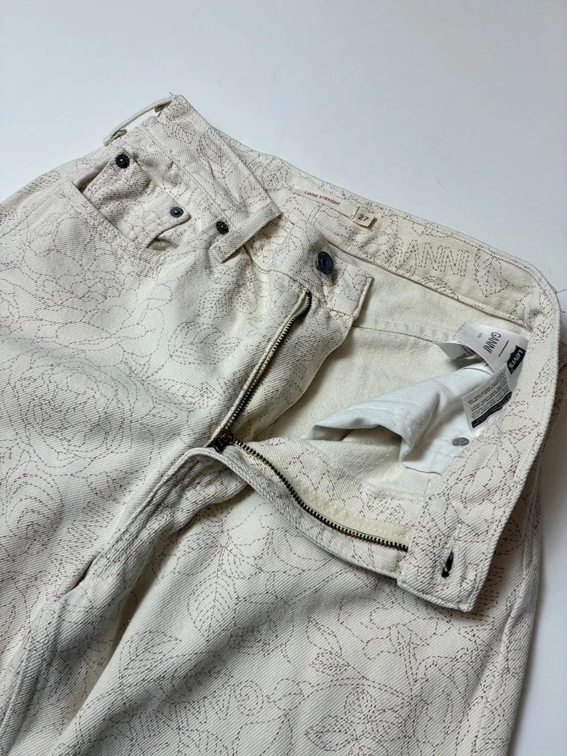 리바이스 x 가니 루즈 스트레이트 패턴 데님 팬츠 PN8524 상품이미지3