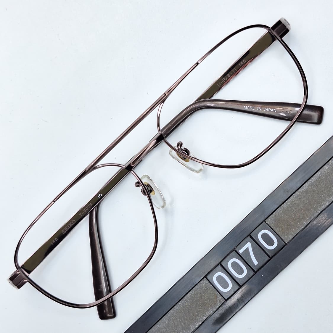 세이코 SEIKO T-8025 더블브릿지 투브릿지 티타늄 안경테/일본 상품이미지1