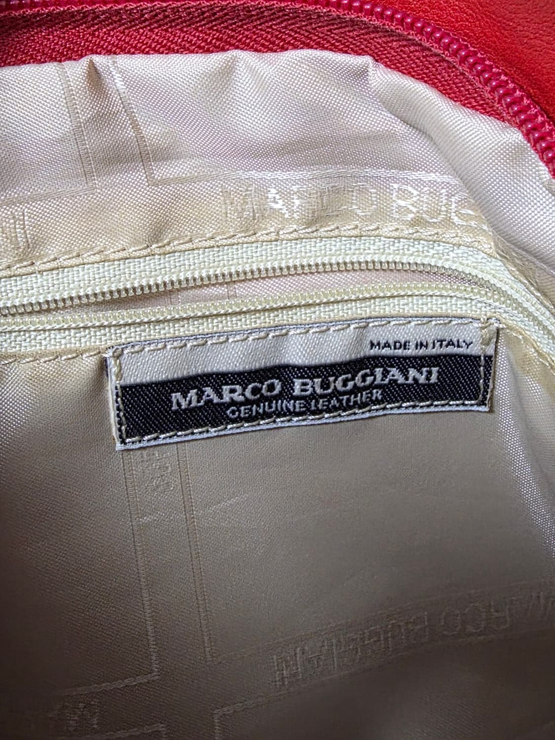 Marco Buggiani 마르코 부기아니 레드 가죽 가방 상품이미지6