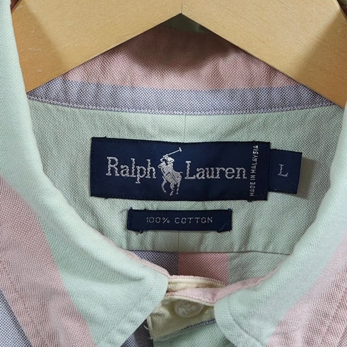 110 POLO 폴로 랄프로렌 1990년대 옥스포드 스트라이프 셔츠 상품이미지5