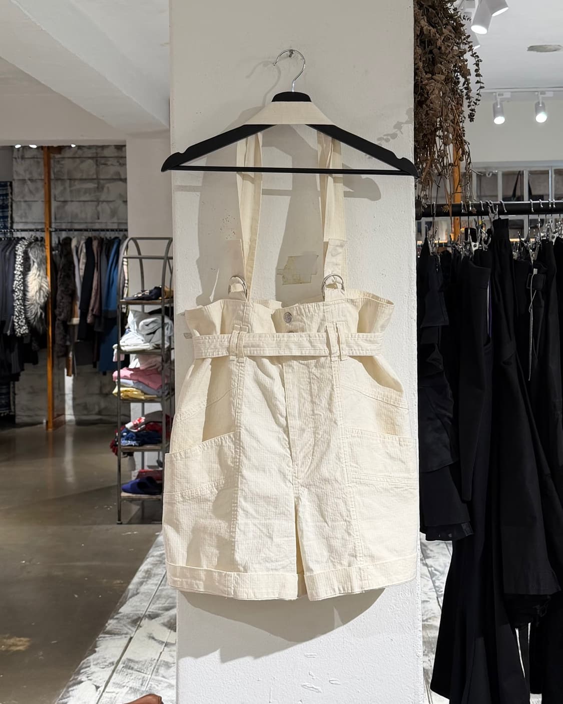 이자벨마랑 아이보리 서스펜더 팬츠 상품이미지1