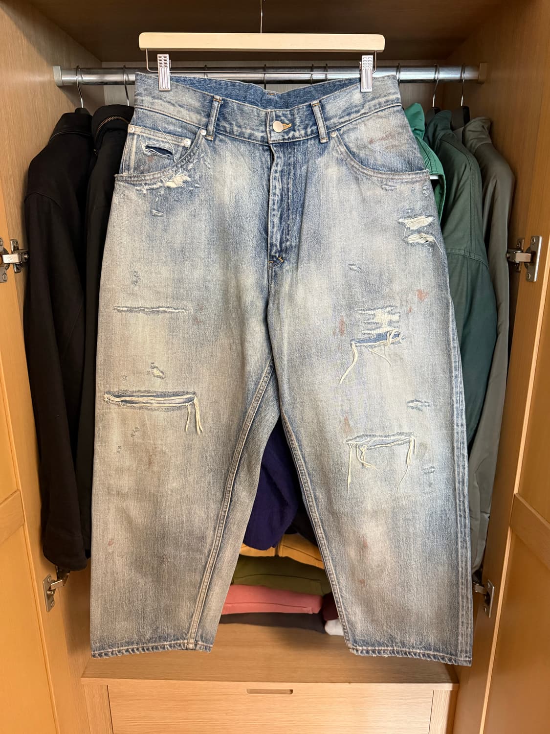 [2] 안셀름 리메이크 셀비지 테이퍼드 5p 데님 팬츠 상품이미지2