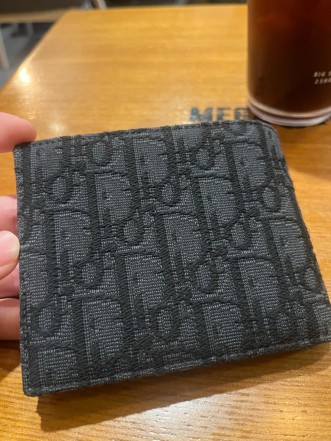 디올 오블리크 반지갑 블랙 상품이미지2