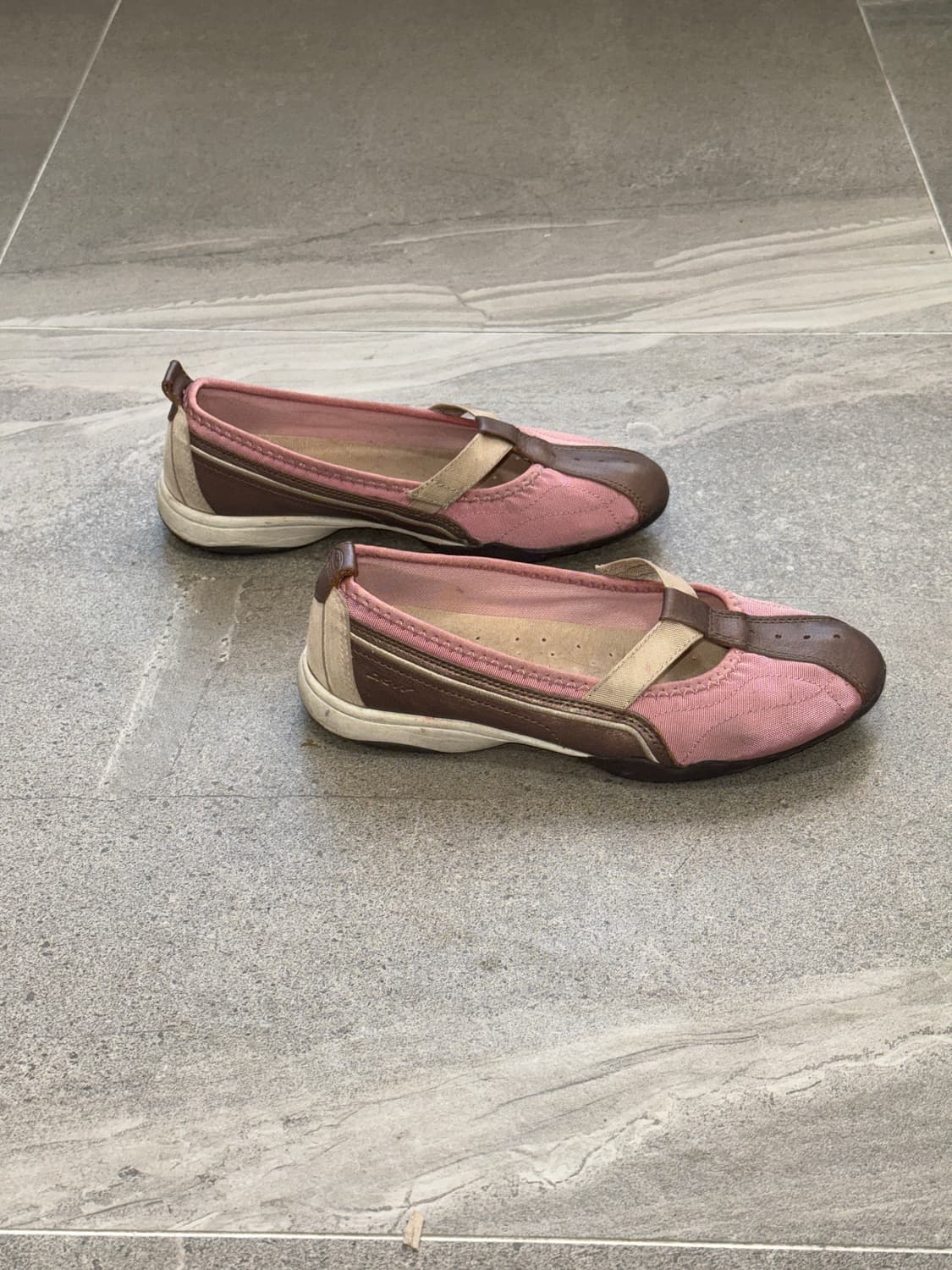 DKNY pink brown mary jane flat shoes 상품이미지4
