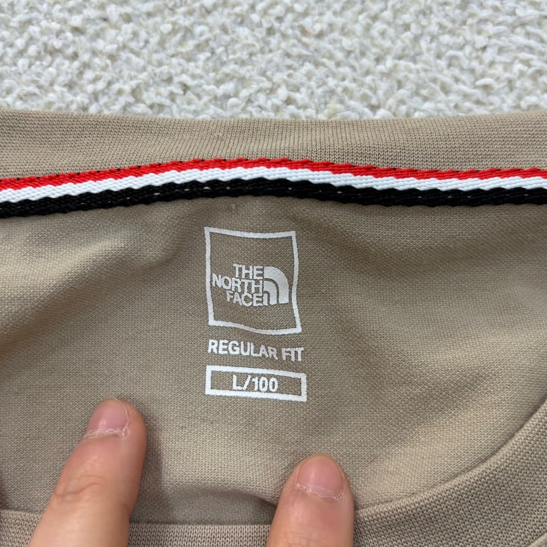L 노스페이스 레귤러핏 반팔 티셔츠 0408E2 상품이미지3