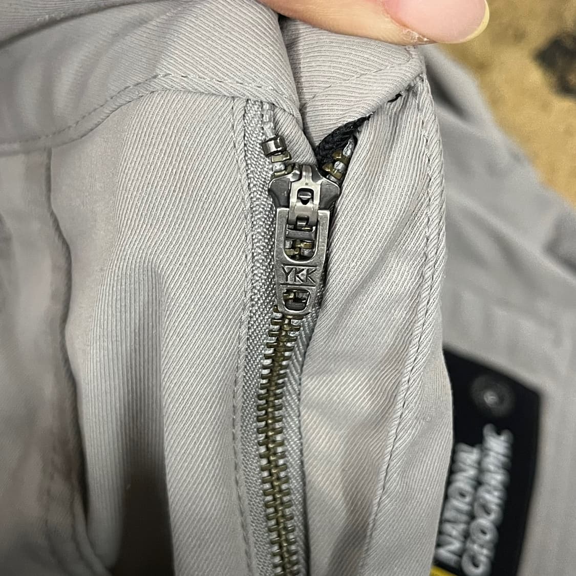 [정품/76] 내셔널지오그래픽 카고 바지 회색 b15 상품이미지6