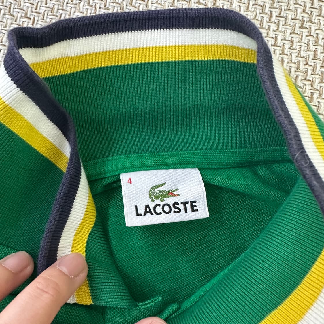4 라코스테 슬림핏 포켓 로고 반팔 0408D 상품이미지2