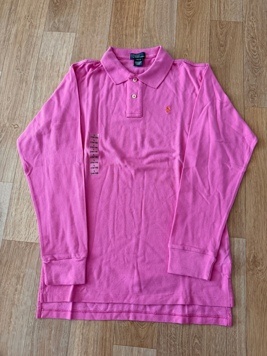 폴로 랄프로렌 보이즈 긴팔 카라티 L(16-18) 상품이미지1