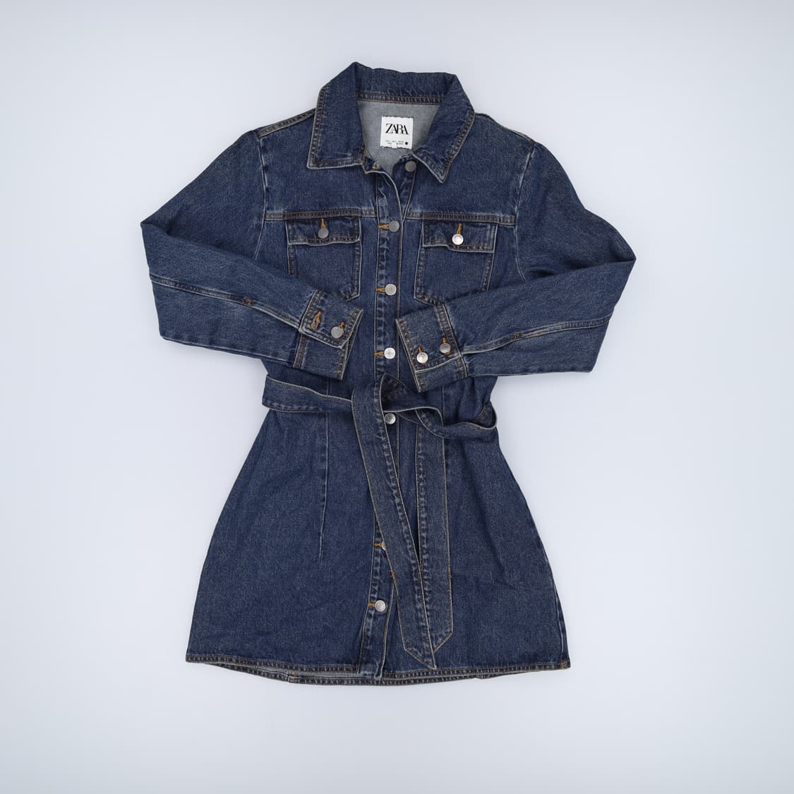 [EUR L] 자라 여성 데님 원피스 1223H1 상품이미지1