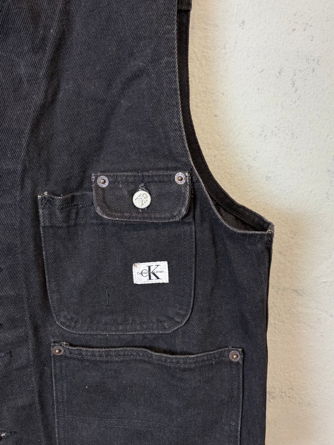 캘빈클라인 90s USA 빈티지 데님 베스트 상품이미지4