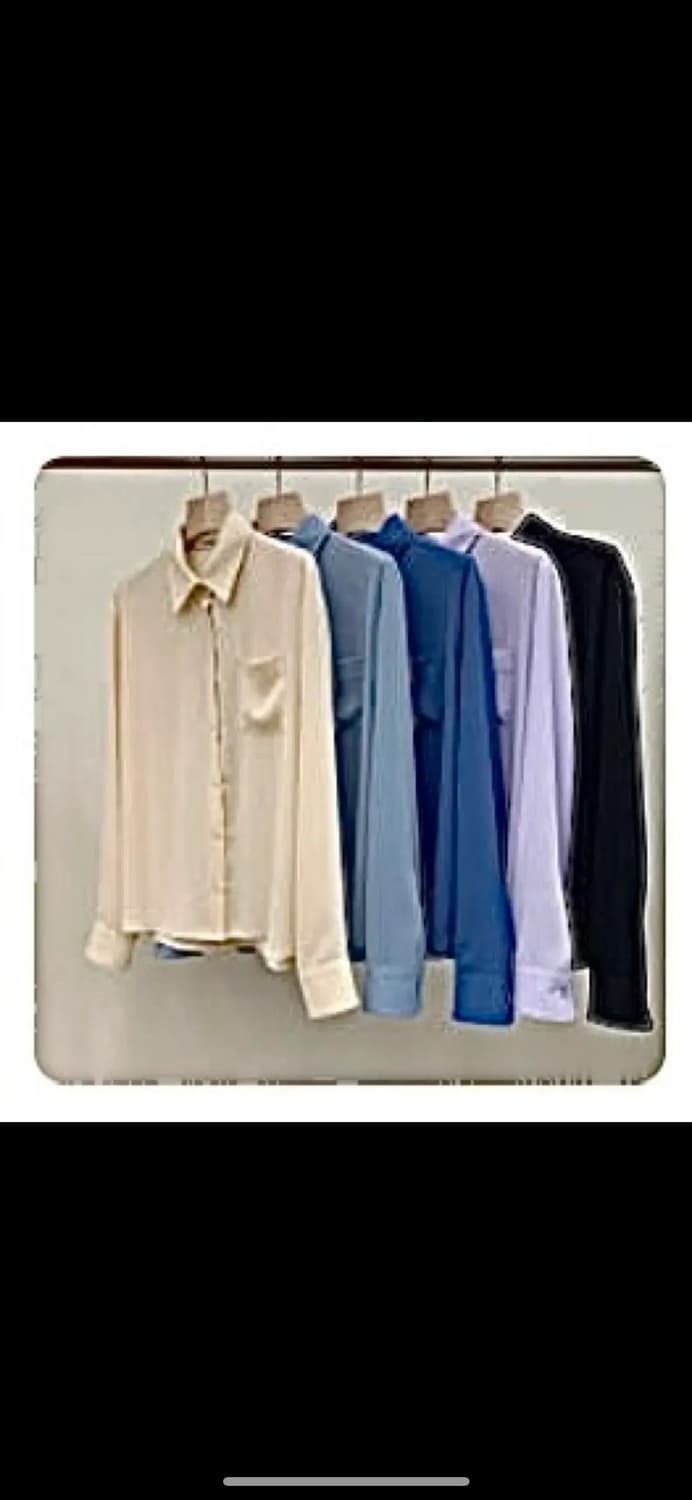 엣더베이글 구드 블라우스 - 스카이블루 상품이미지1