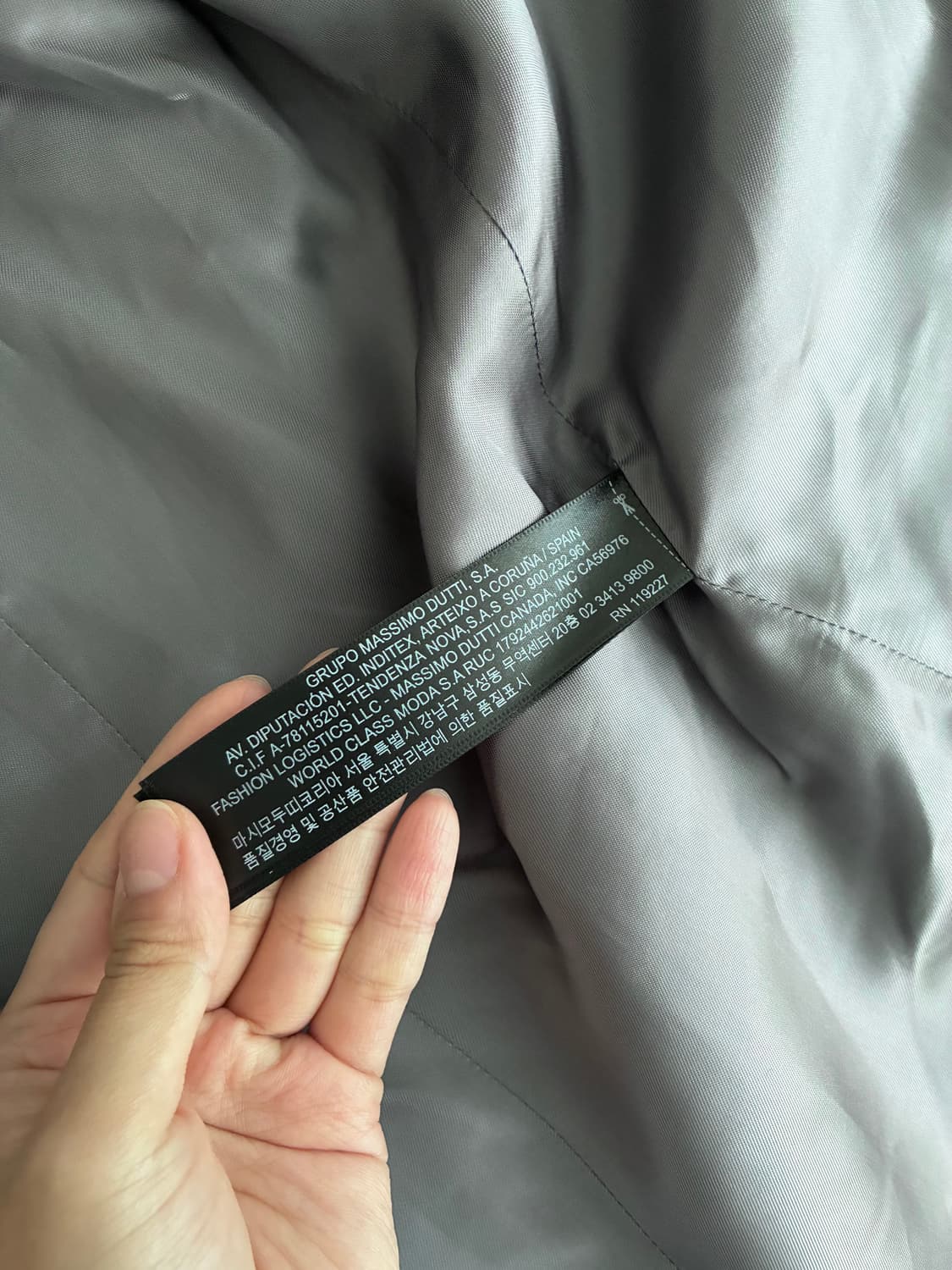 42) 마시모두띠 큐프라 블레이저 그레이 상품이미지5