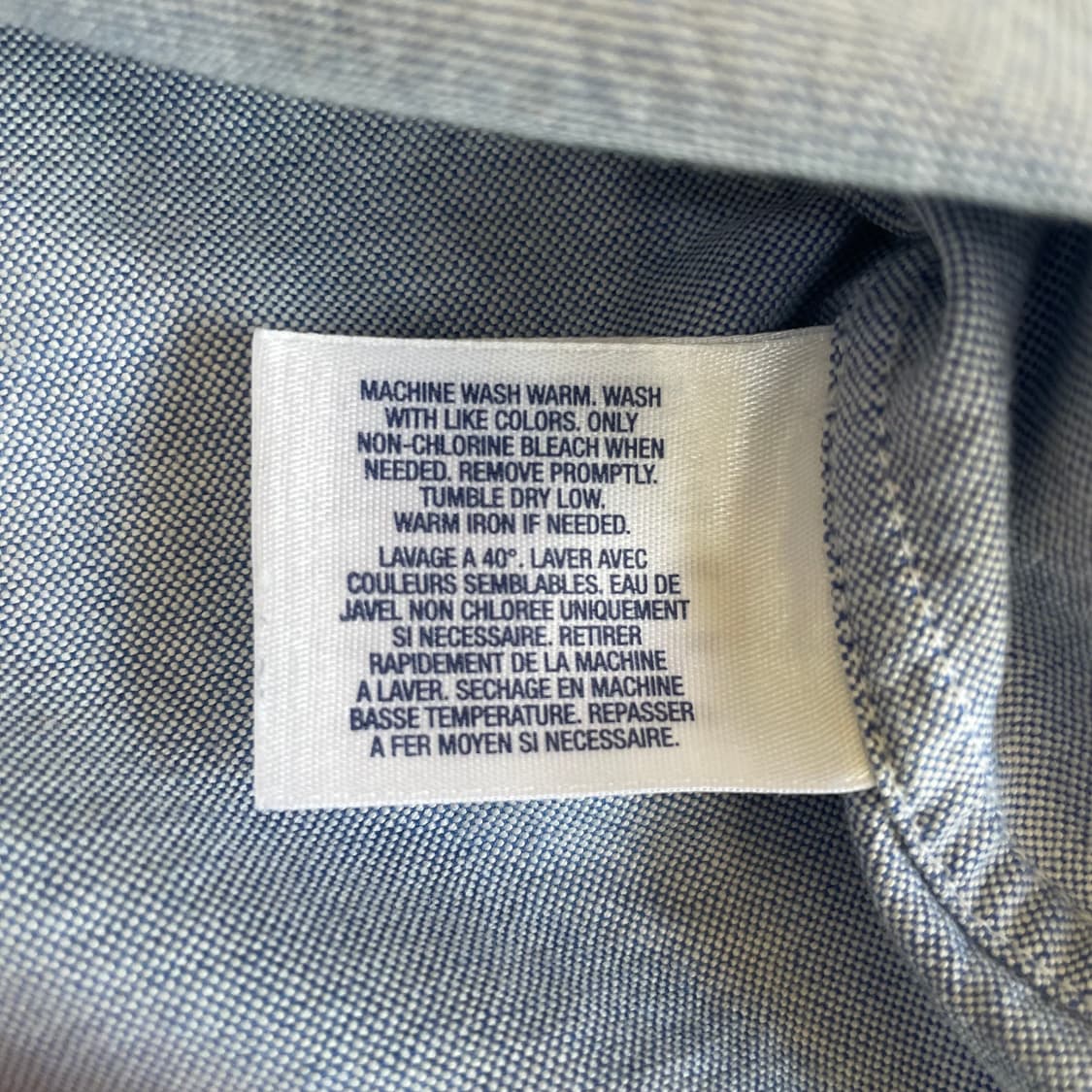 폴로 랄프로렌 블루 반팔 셔츠 M(10-12) 상품이미지5