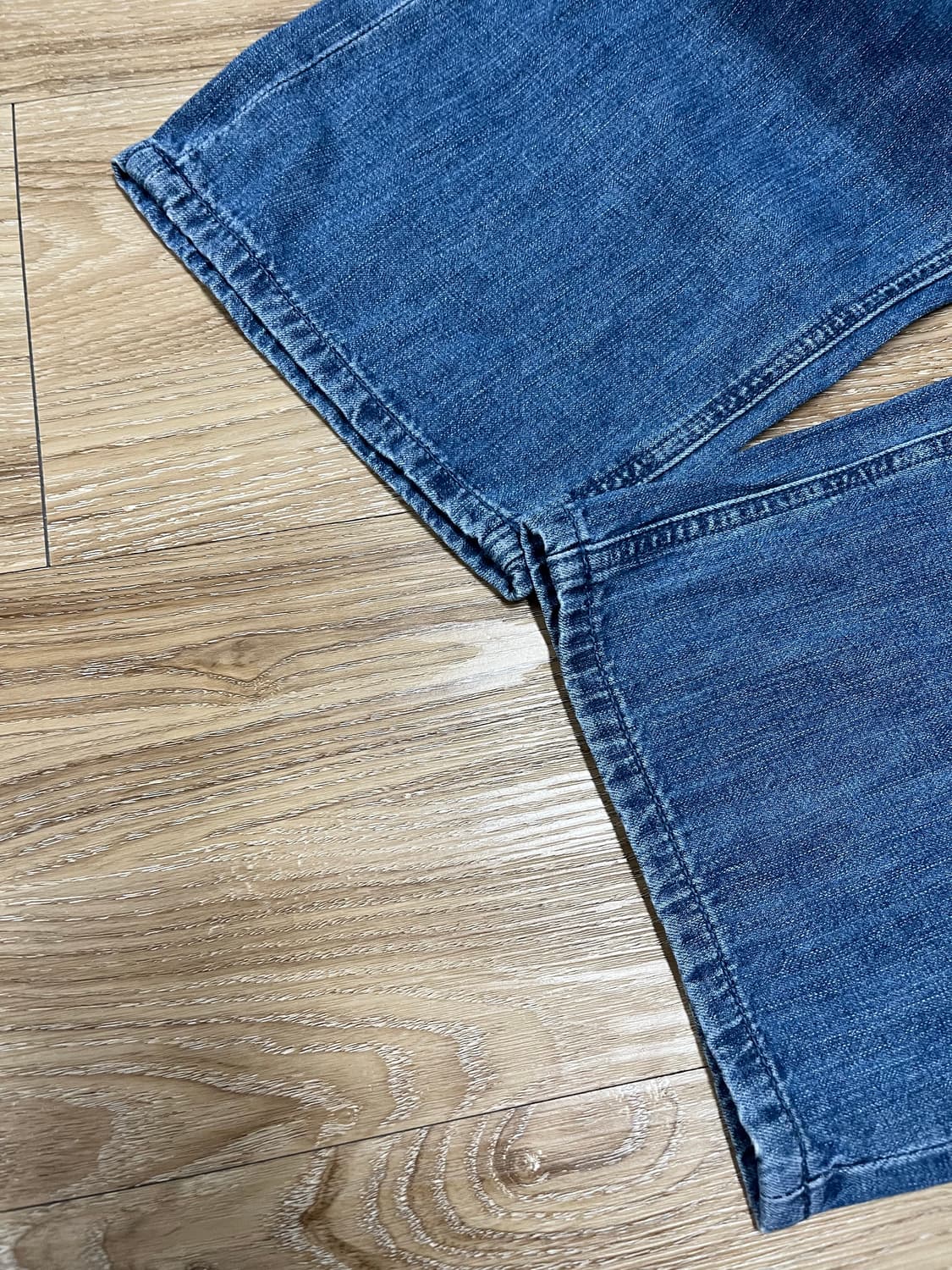 (새상품) 후아유 핀턱 와이드 청바지 30 상품이미지5