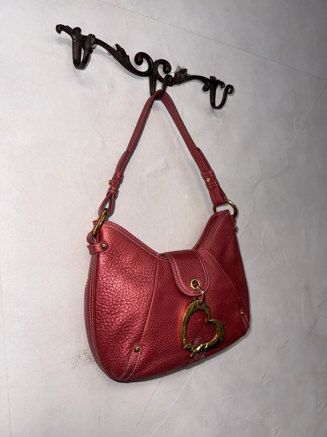 Lovcat metallic rose heart buckle 숄더백 상품이미지2