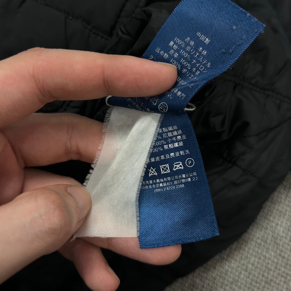 폴로 블랙 패디드자켓(L) 상품이미지3