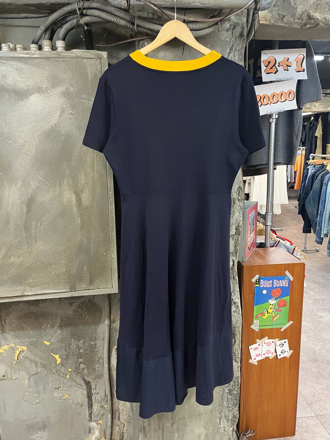 코스 저지 원피스 네이비 L #csz4060 상품이미지2