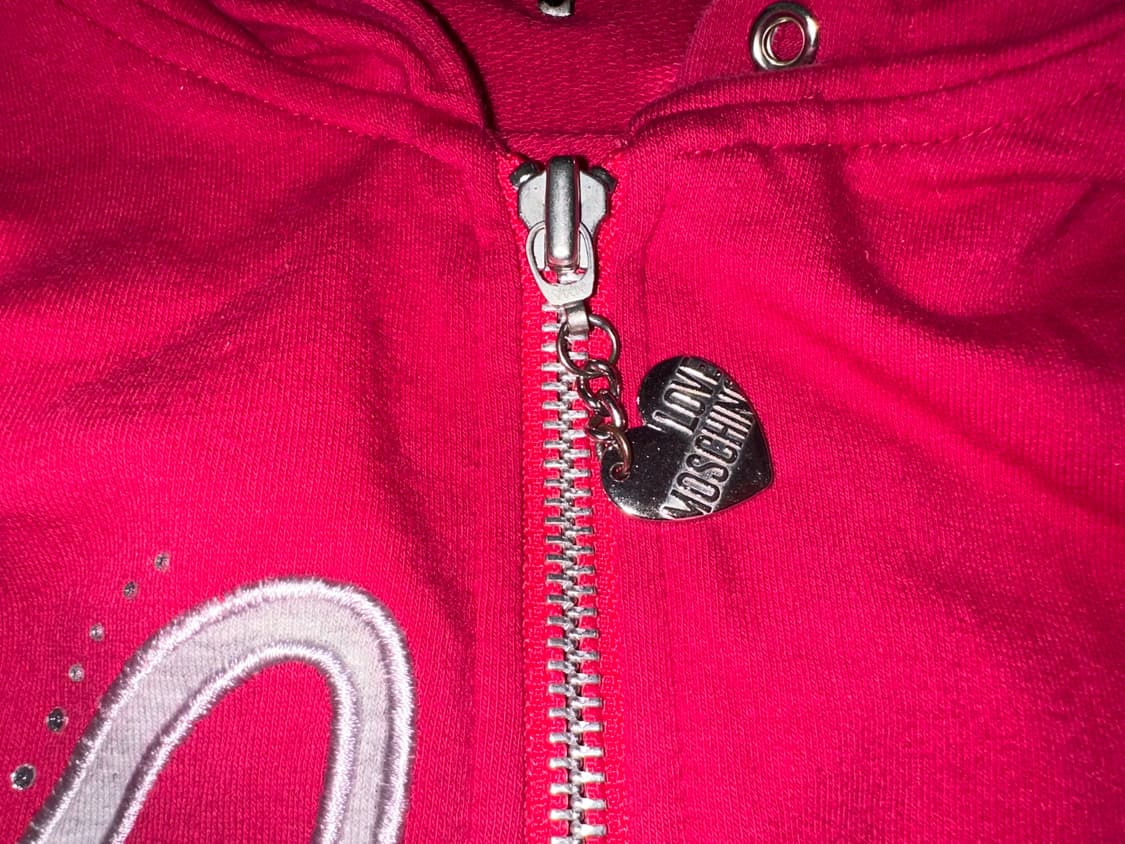 러브 모스키노 후드집업 핑크 상품이미지3