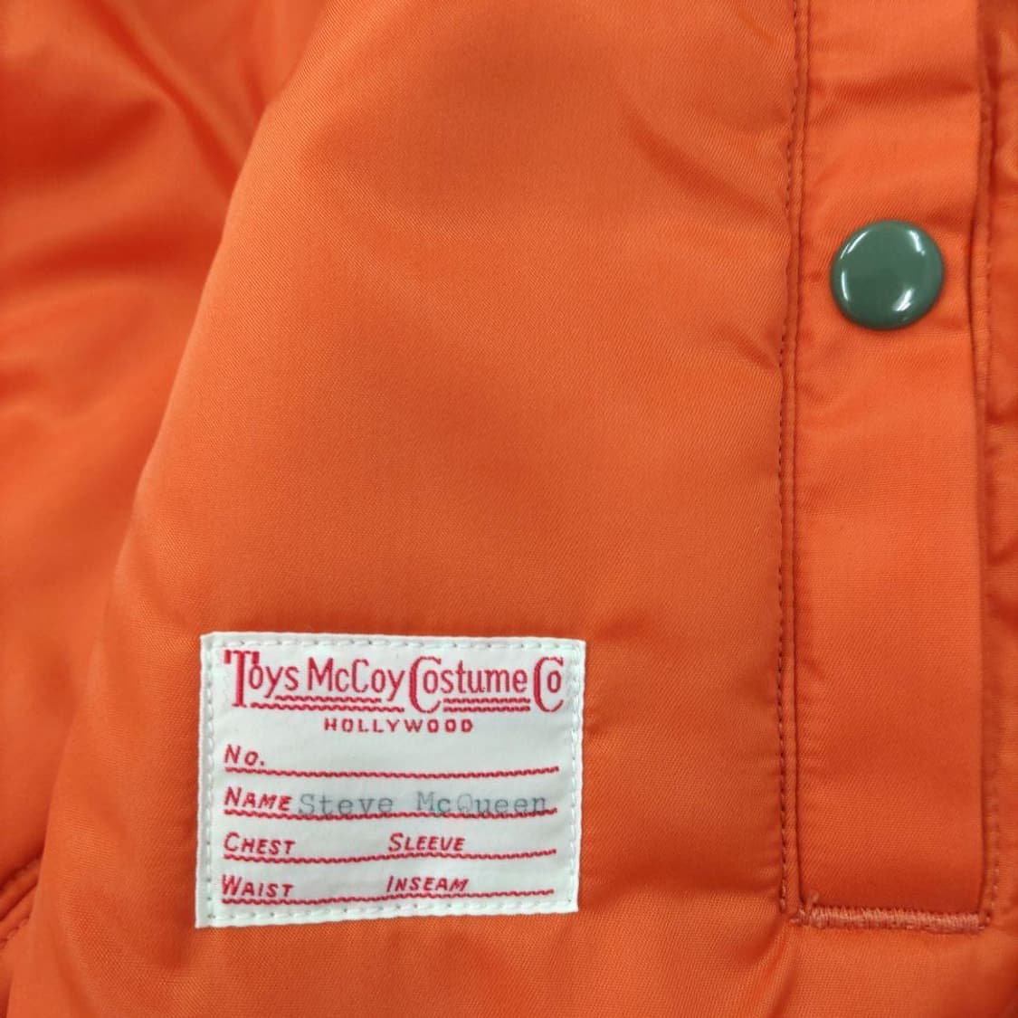 토이즈맥코이 스티브맥퀸 ma-1 세이지컬러 S 상품이미지3