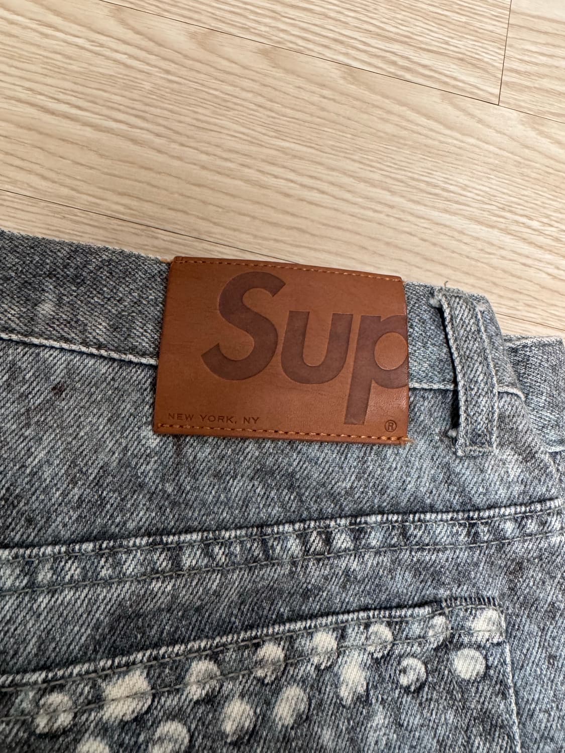 [30] 슈프림 HJR 트롱프뢰유 루즈핏 진블루 상품이미지6