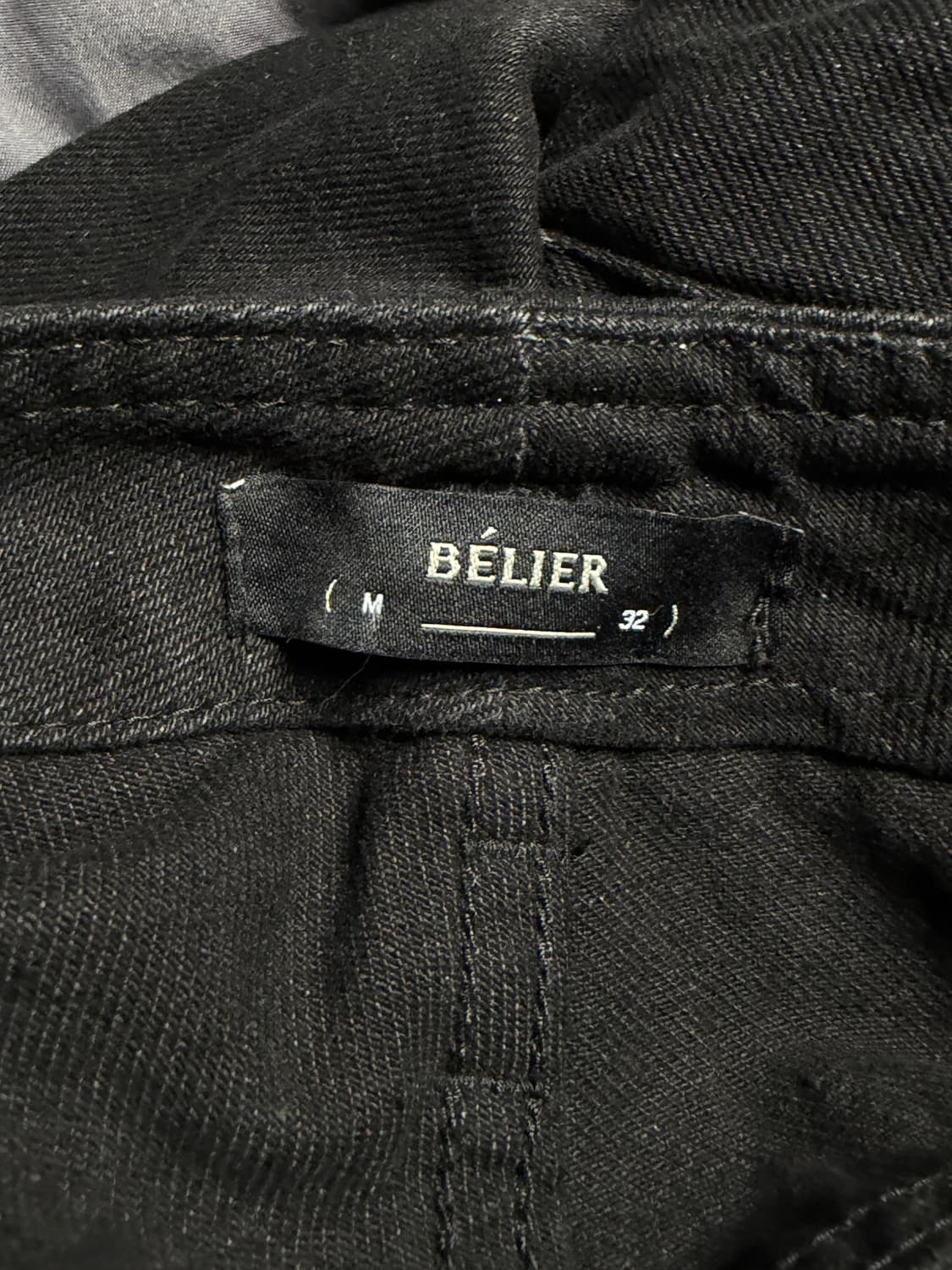 Belier 블랙진 와이드 팬츠 상품이미지7