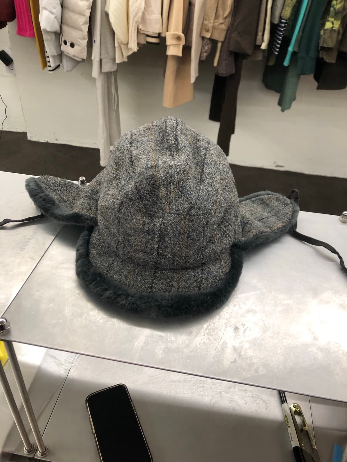 해리스 트위드 프랑스 생산 트루퍼햇 상품이미지7