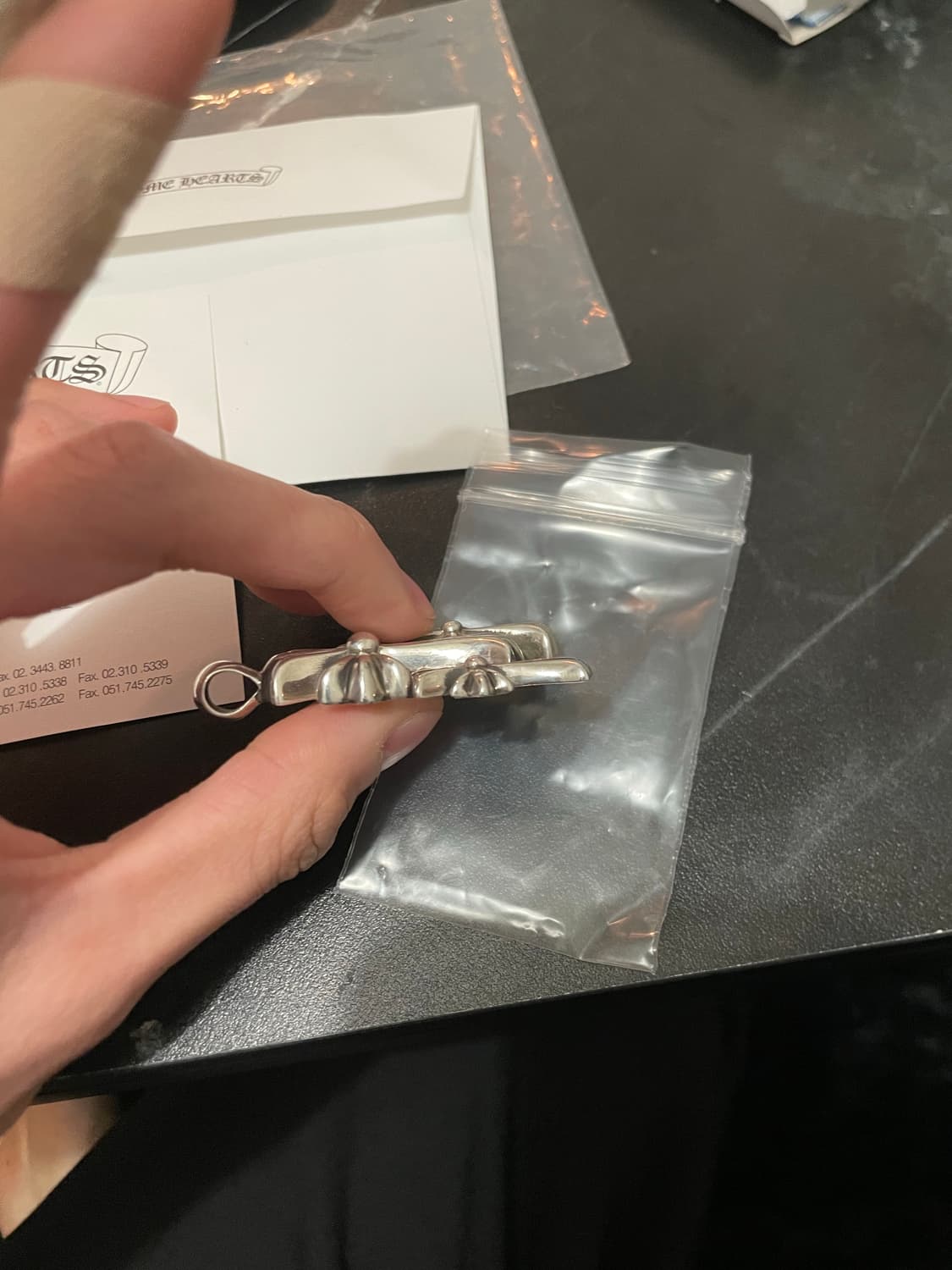 크롬하츠 3ch 크로스 팬던트 상품이미지4