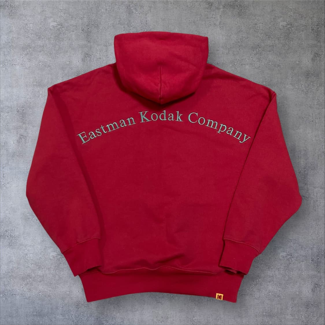 코닥 스펠아웃 로고 레드 후드티 상품이미지2