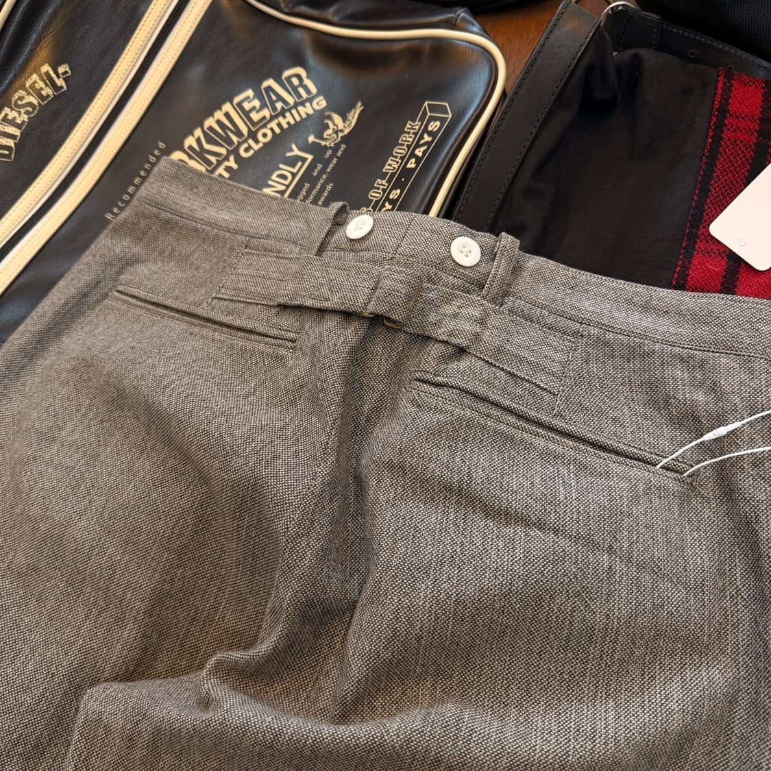 드라이본즈 로커빌리 신치백 서스펜서 디테일 트라우저 32 33 일본생산 상품이미지6