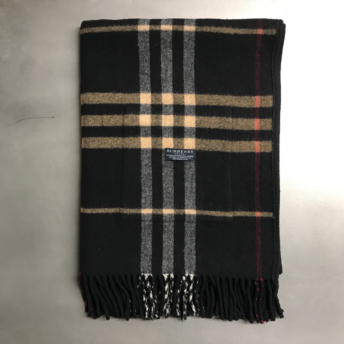 버버리 정품 울/캐시미어 포켓 머플러 상품이미지1