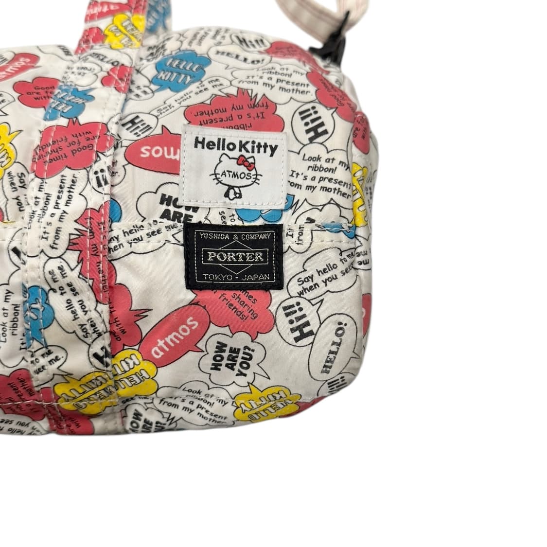 포터 x 아트모스 x 헬로키티 2way 보스턴백 아이보리 상품이미지3