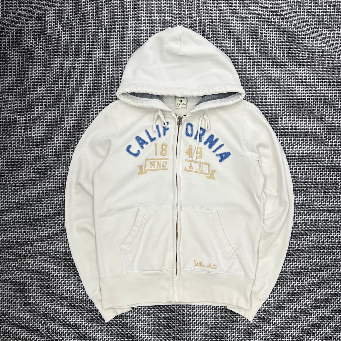 후아유 화이트 후드집업 상품이미지1