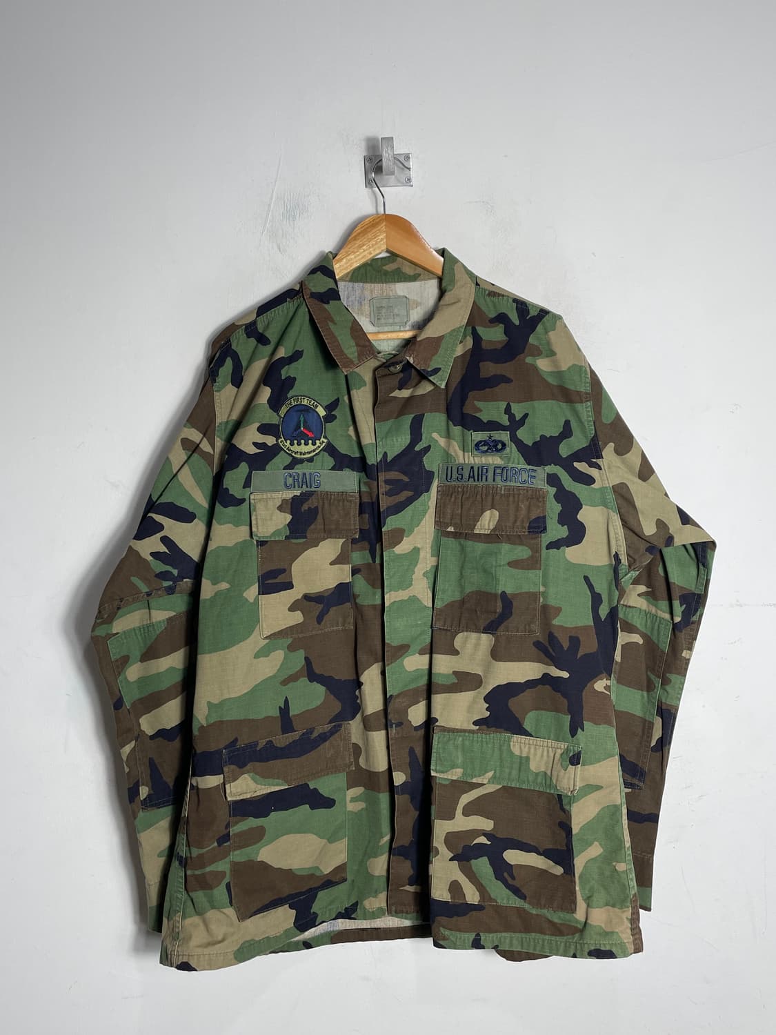 미군 오리지널 우드랜드 군복 자켓 XL/L 상품이미지1