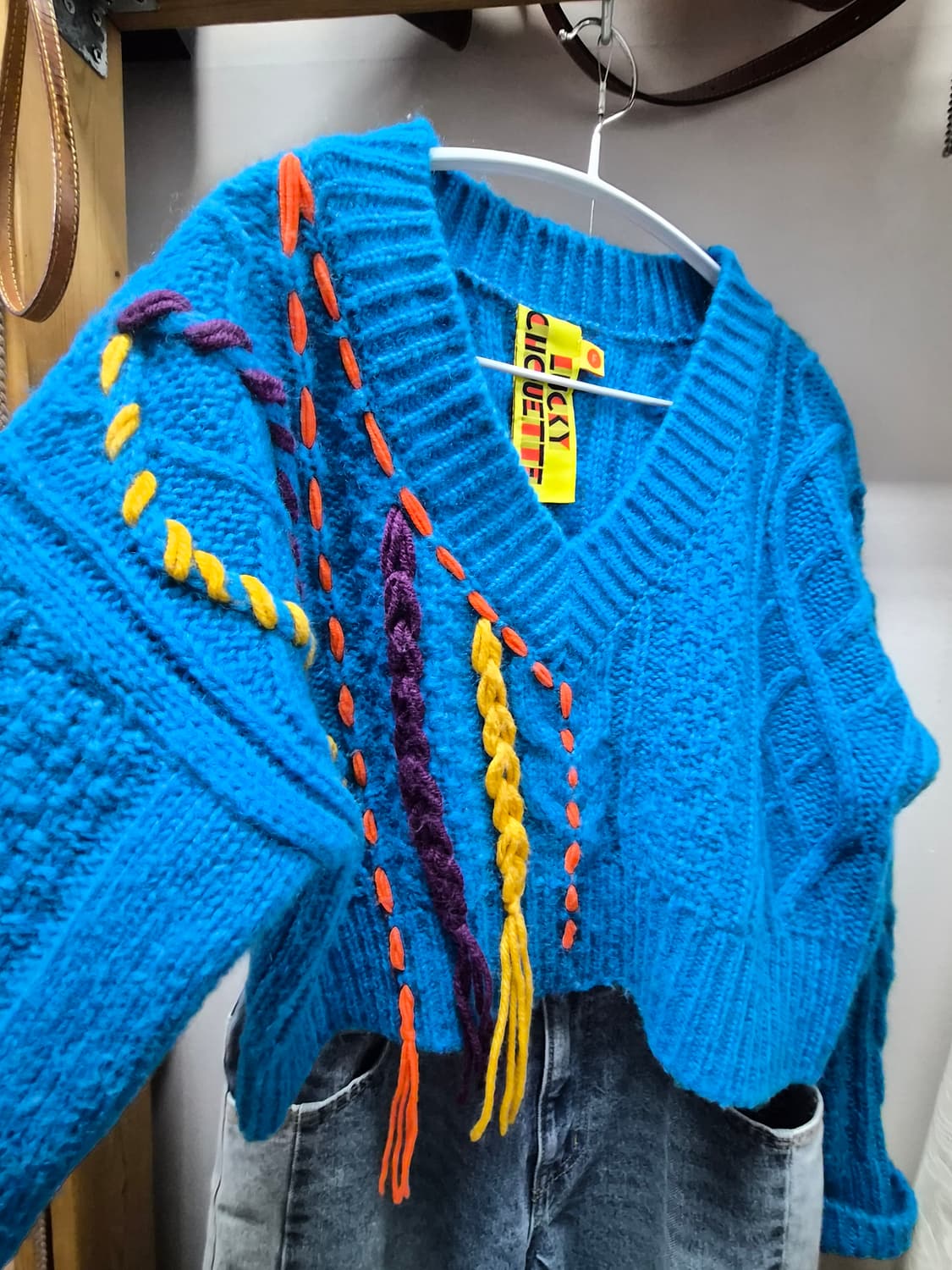 럭키슈에뜨 언발니트.sickos 빈티지데님 상품이미지4