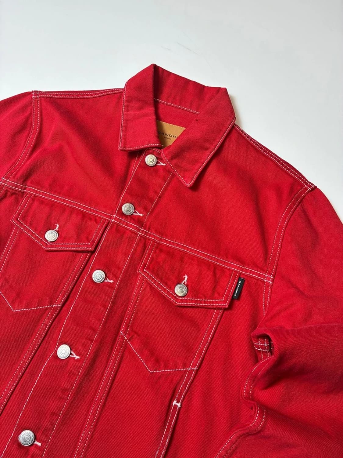산드로 옴므 레드 트러커 데님 자켓 PN8169 상품이미지2