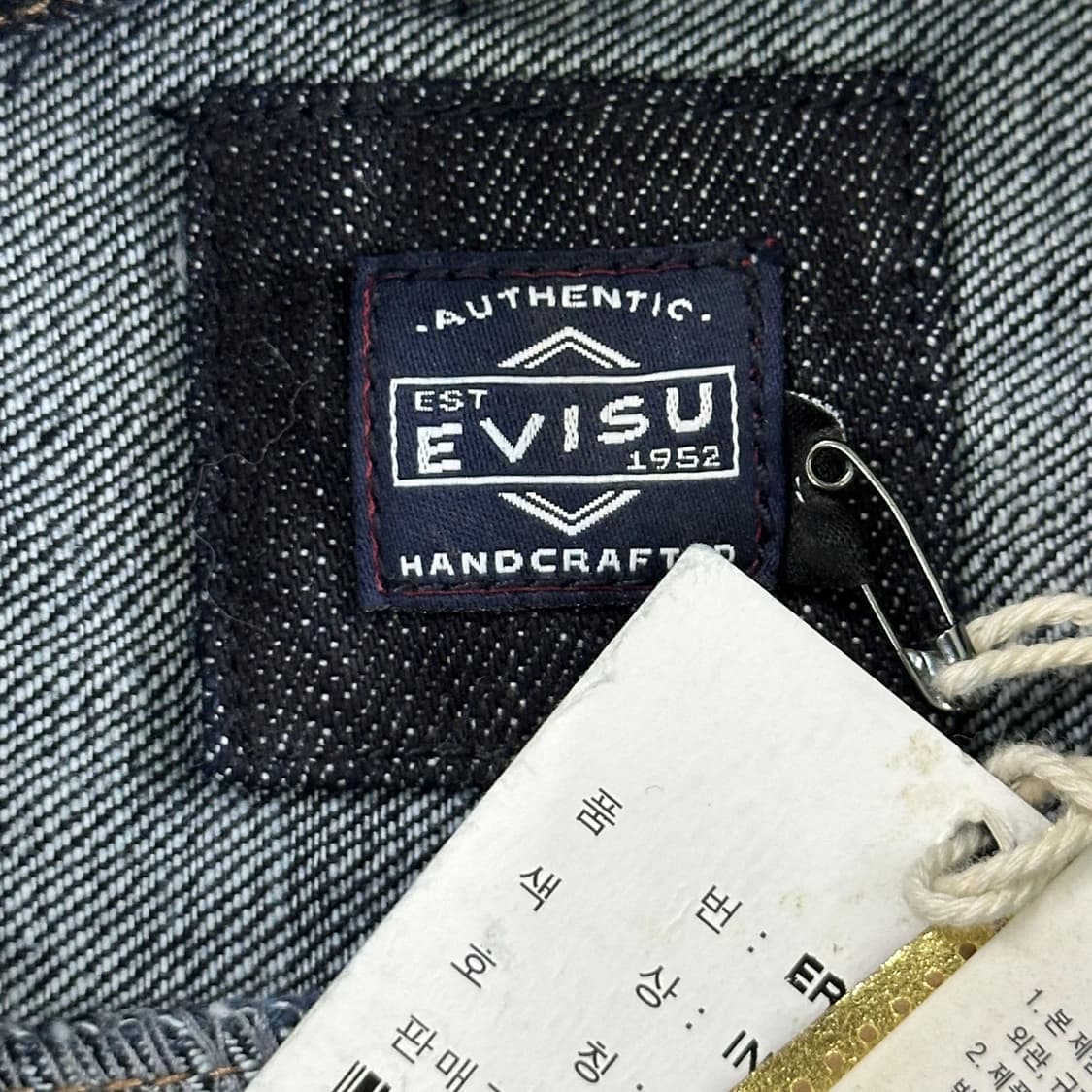 EVISU 에비수 여성 생지 데님 트러커자켓 여성S 상품이미지7