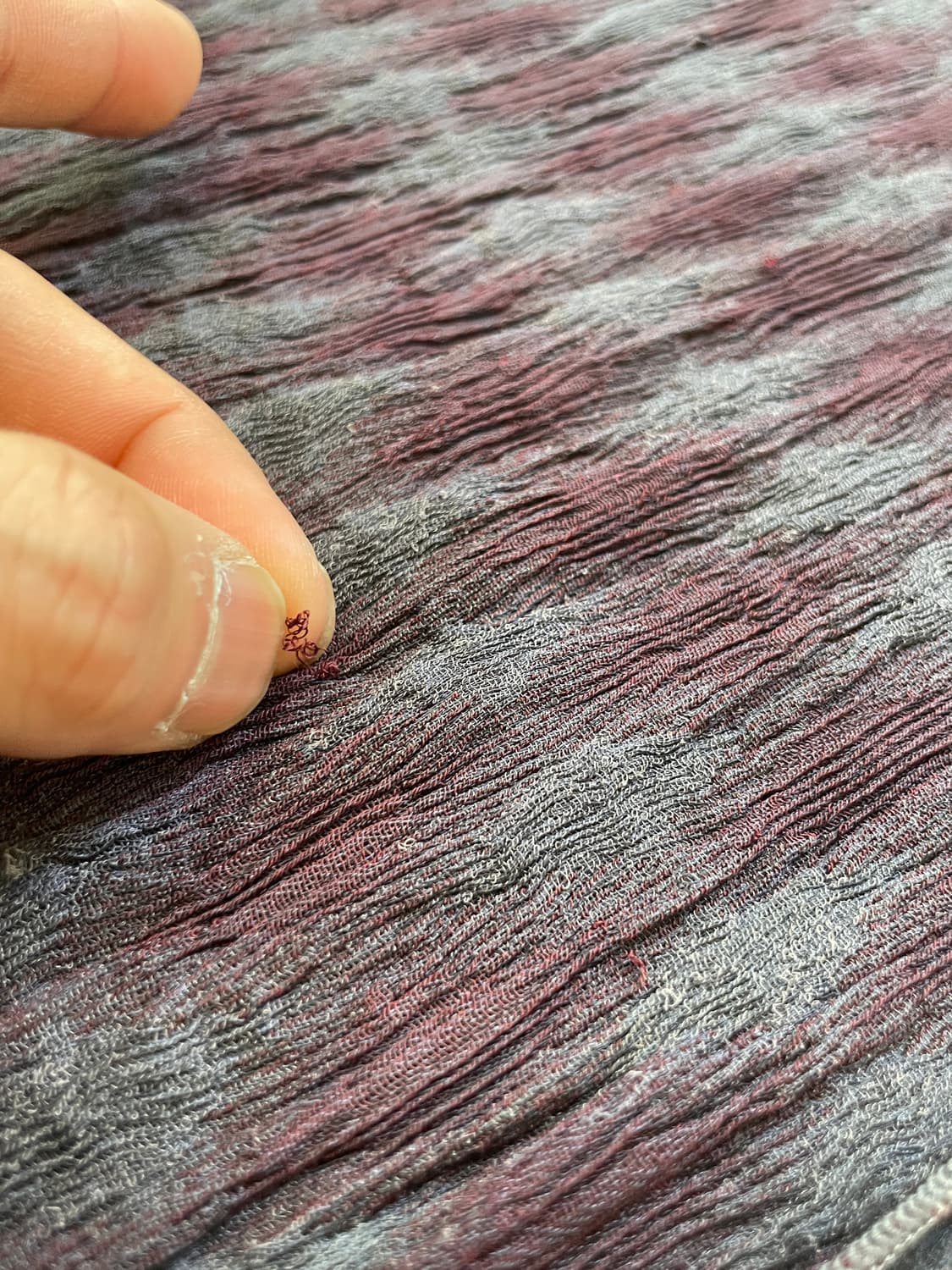 크링클 체크 텍스처 머플러  J04196 상품이미지3