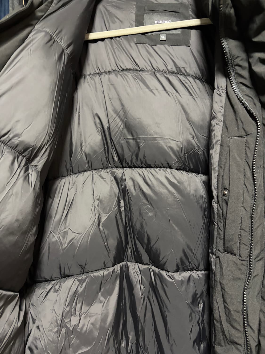 무신사스탠다드 데일리 푸퍼 미니멀 숏 패딩 XLㅐ 상품이미지7