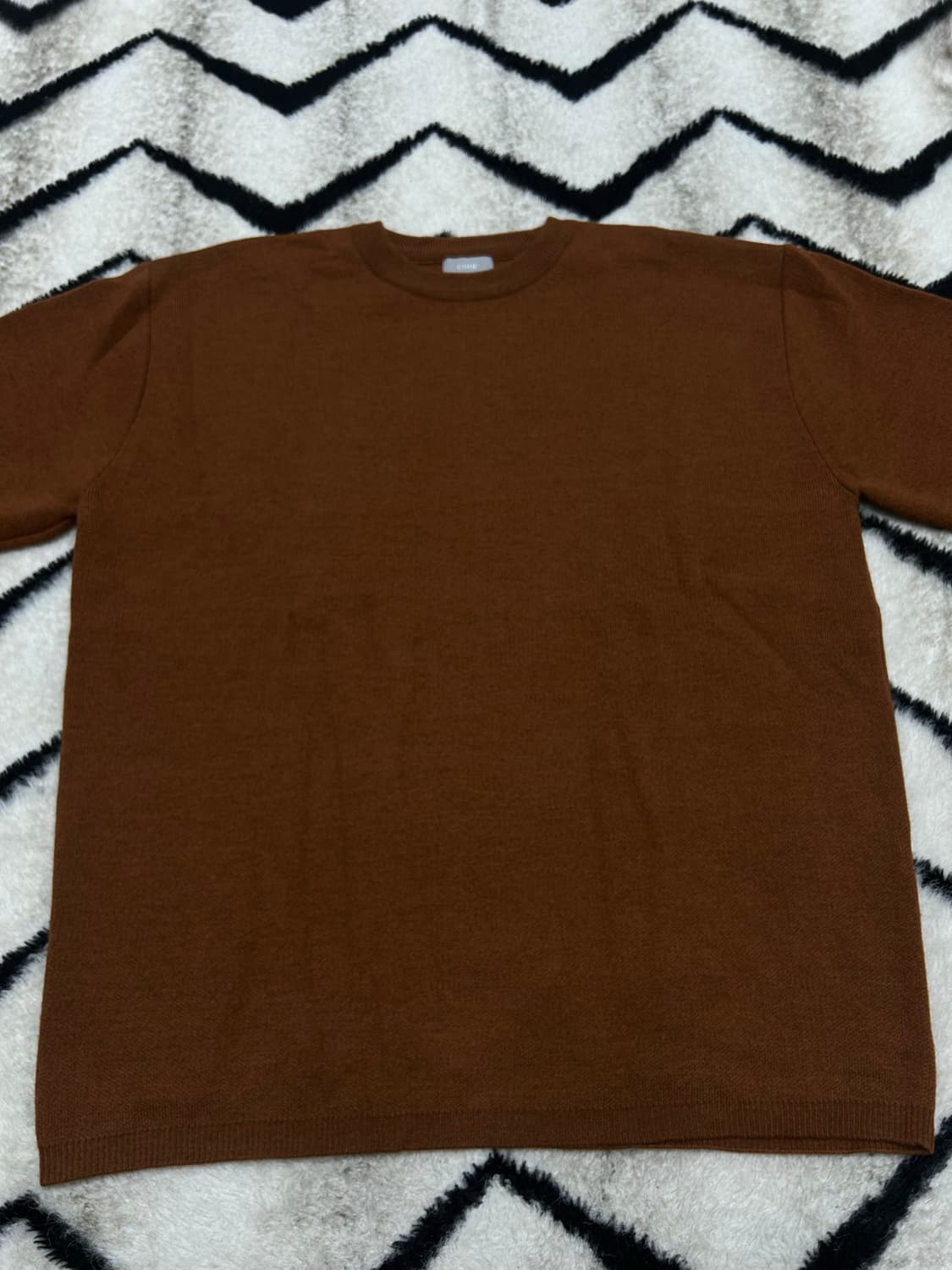 [L]COOR 탑 필 울 라운드 니트/브라운 상품이미지3